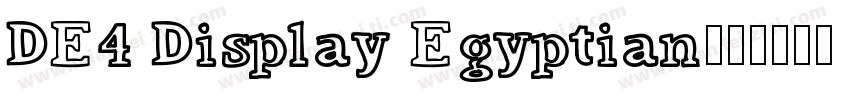DE4 Display Egyptian字体转换